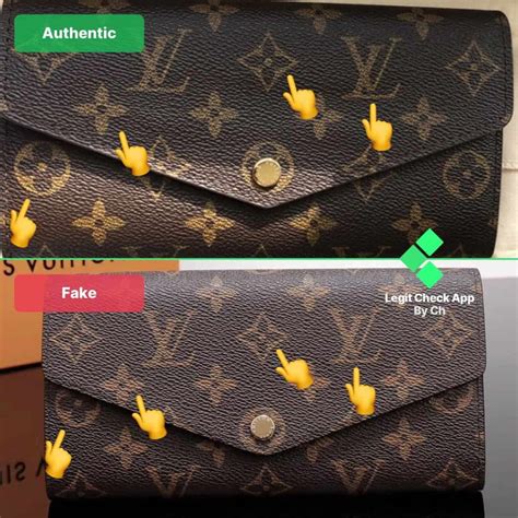 louis vuitton sarah wallet real vs fake|lv sarah long wallet.